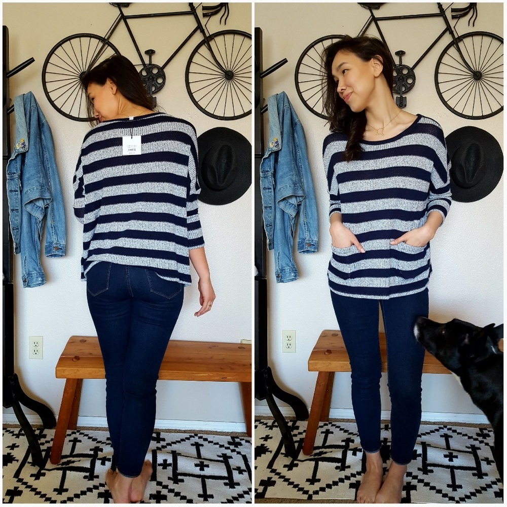 Slouchy knit sweater